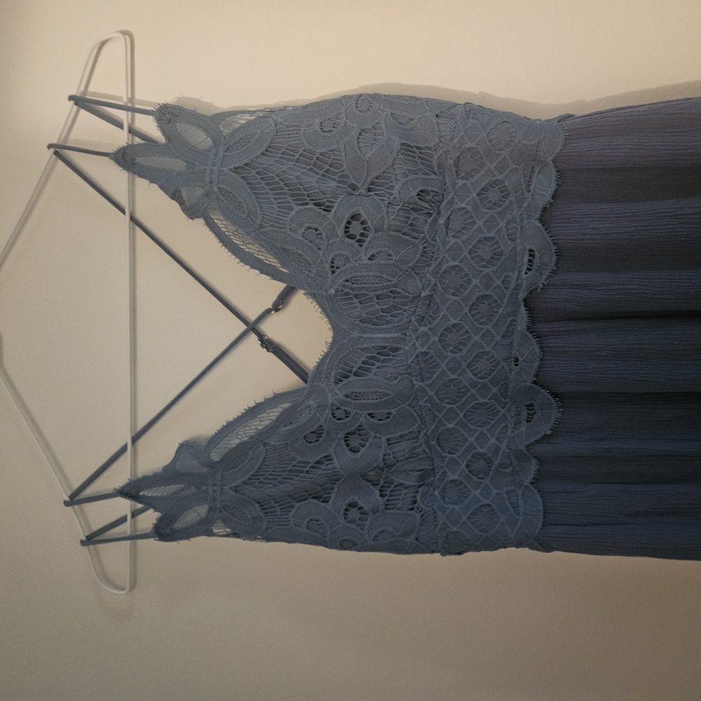 J for Justify Lace Detail Blue Garment